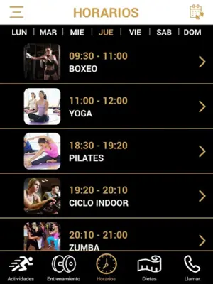 Olympic Fitness Zone android App screenshot 1