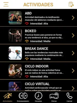 Olympic Fitness Zone android App screenshot 2